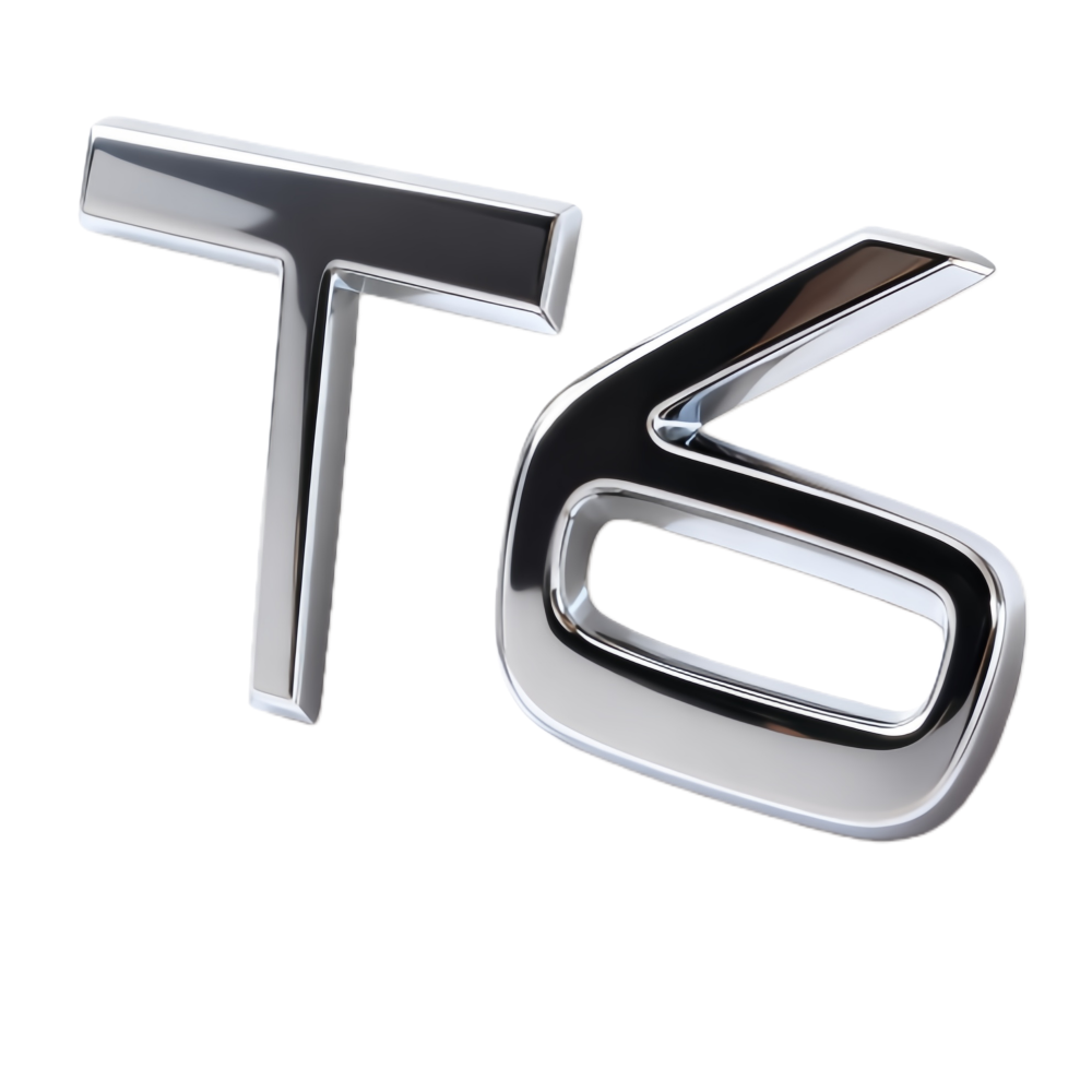 2011-2022 S XC Chrome T6 Tailgate Letter Gloss Silver Volvo 31333137