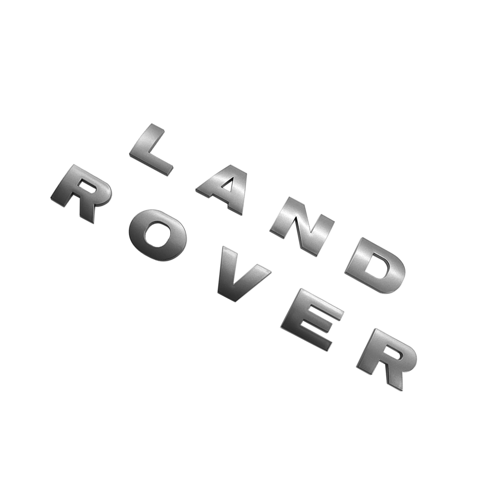 1pc 1989-2004 Land Rover Plastic Front Hood Letters Sticker Dark Gray Land Rover 