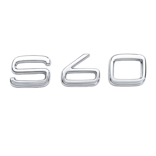 2004-2009 S60 Chrome AWD Tailgate Letter Gloss Silver Volvo 9157130