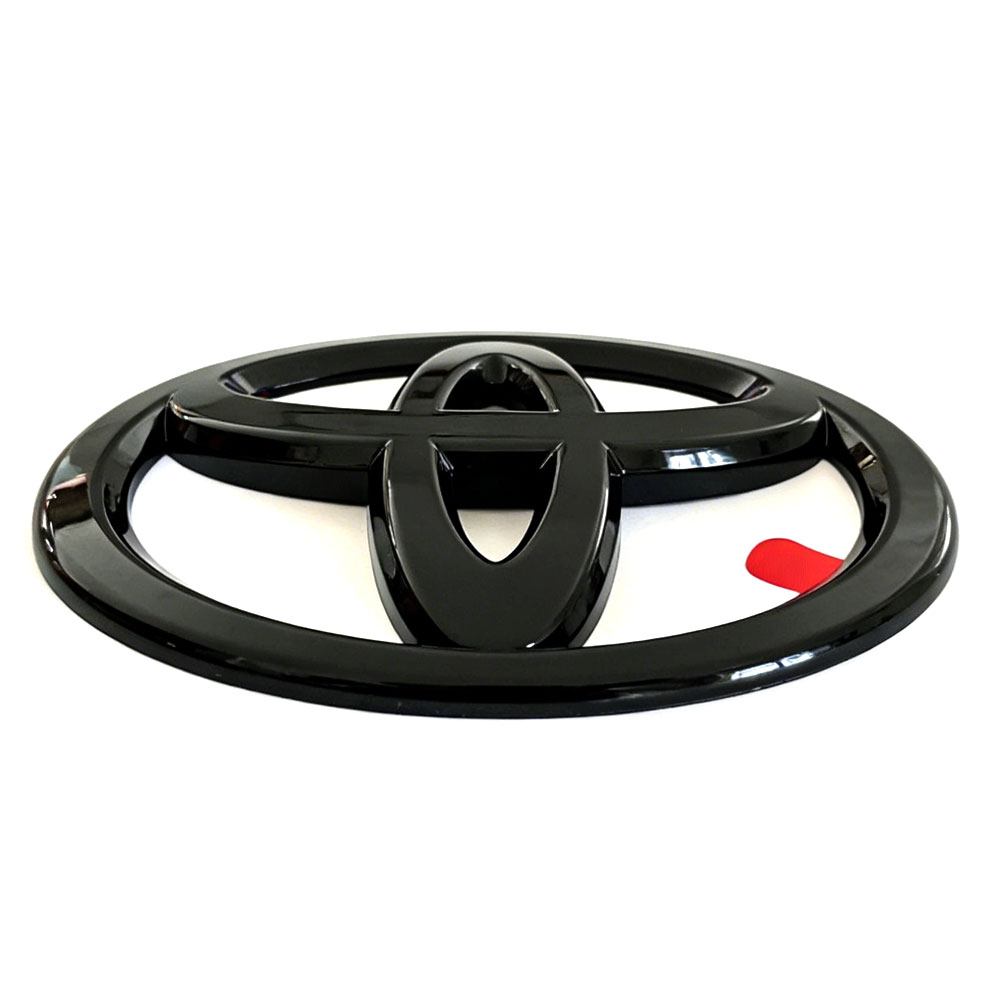 1pc 2022 -2025 Tundra Plastic Front Grille Emblem Overlay Glossy Black Toyota PT948-34222-02
