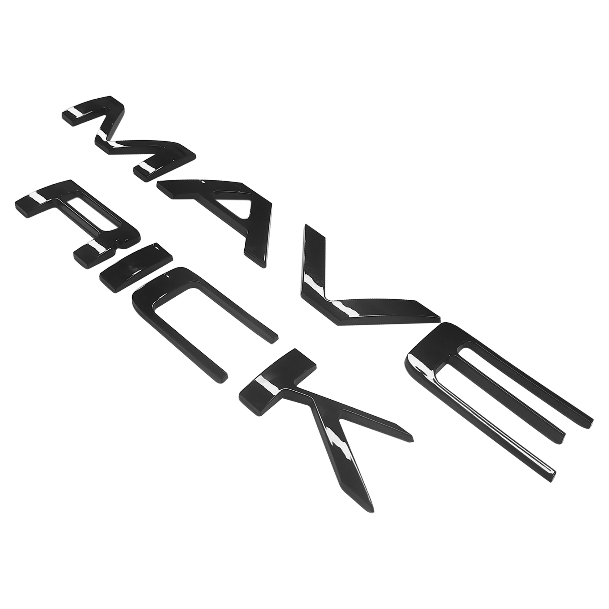  Ford MAVERICK 2022-2023 Letters Rear Tailgate Emblems Nameplate 3D Decal Sticker Gloss Black