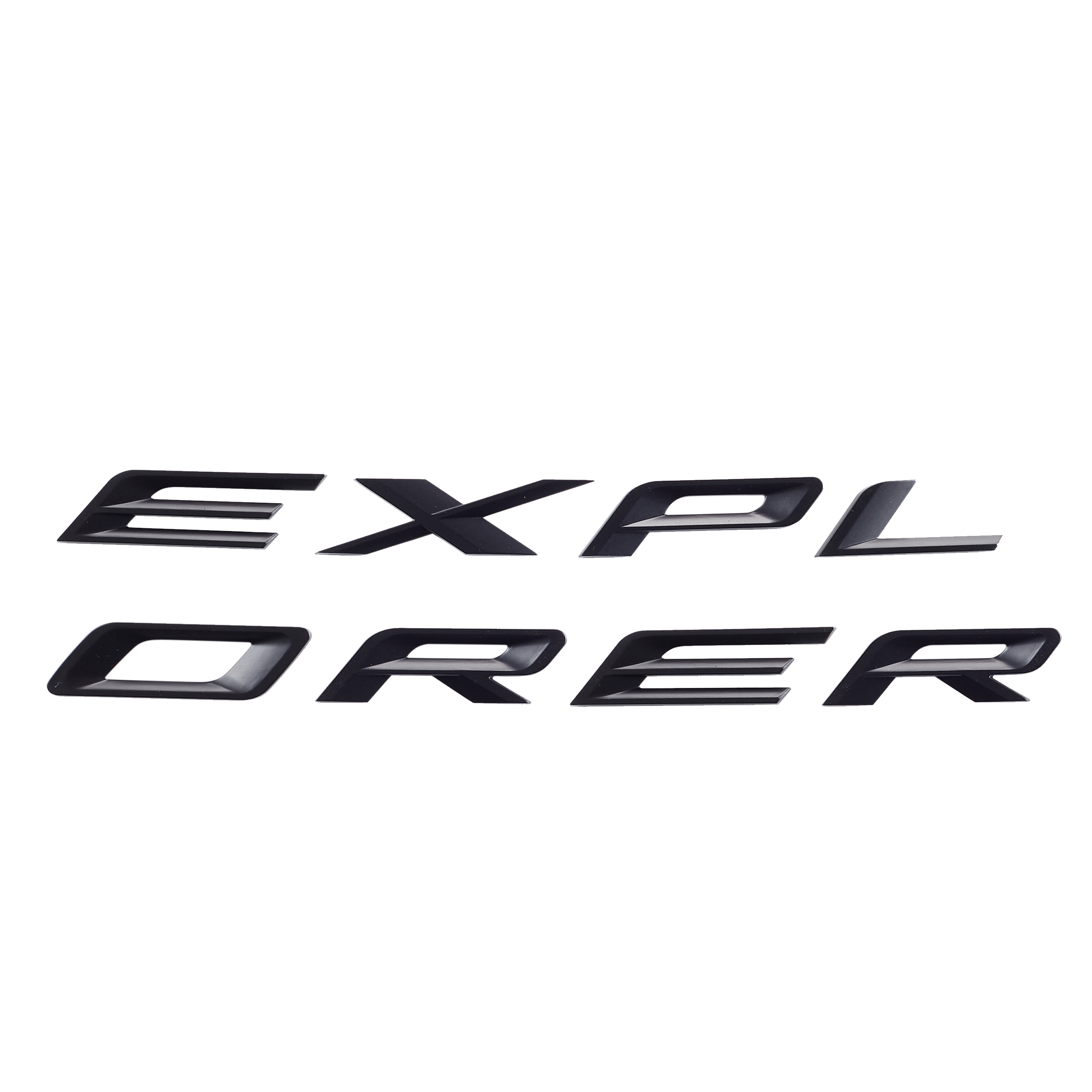  Ford Explorer 2019-2022 Front Hood or Rear Tailgate Letters Emblem Badge 3D Sticker Decal Gloss Black 