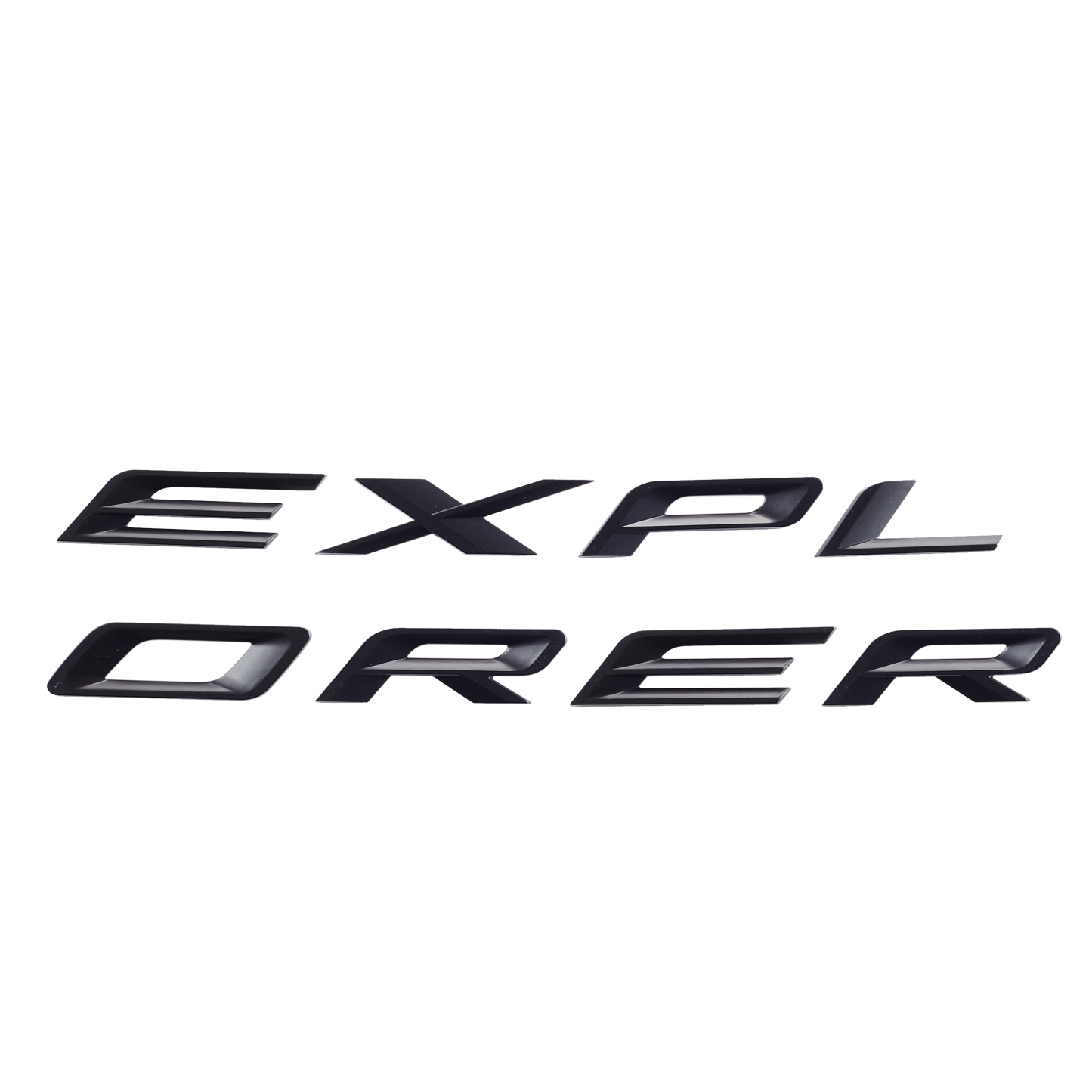  Ford Explorer 2019-2022 Front Hood or Rear Tailgate Letters Emblem Badge 3D Sticker Decal Gloss Black 