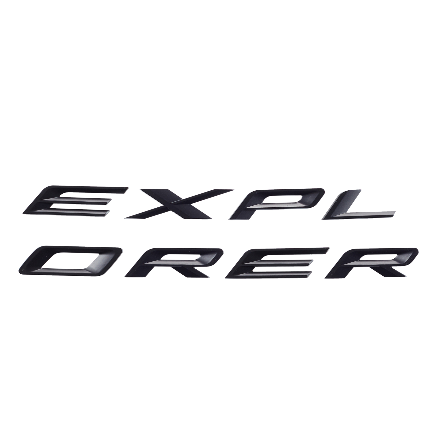  Ford Explorer 2019-2022 Front Hood or Rear Tailgate Letters Emblem Badge 3D Sticker Decal Gloss Black 