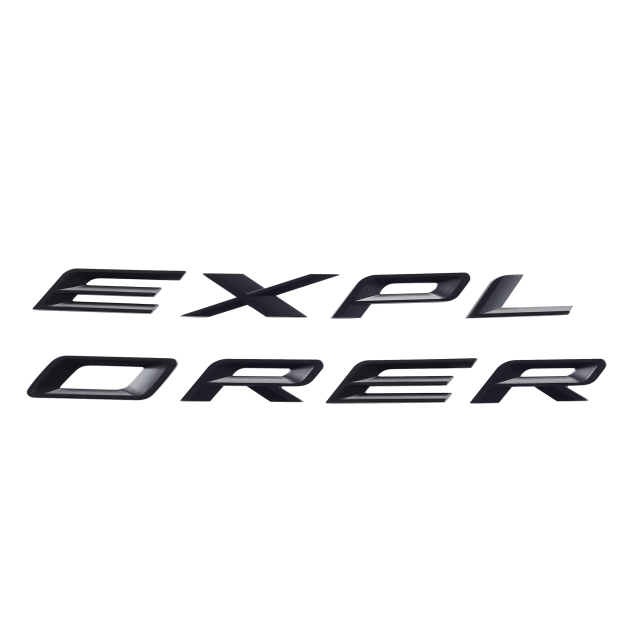  Ford Explorer 2019-2022 Front Hood or Rear Tailgate Letters Emblem Badge 3D Sticker Decal Gloss Black 
