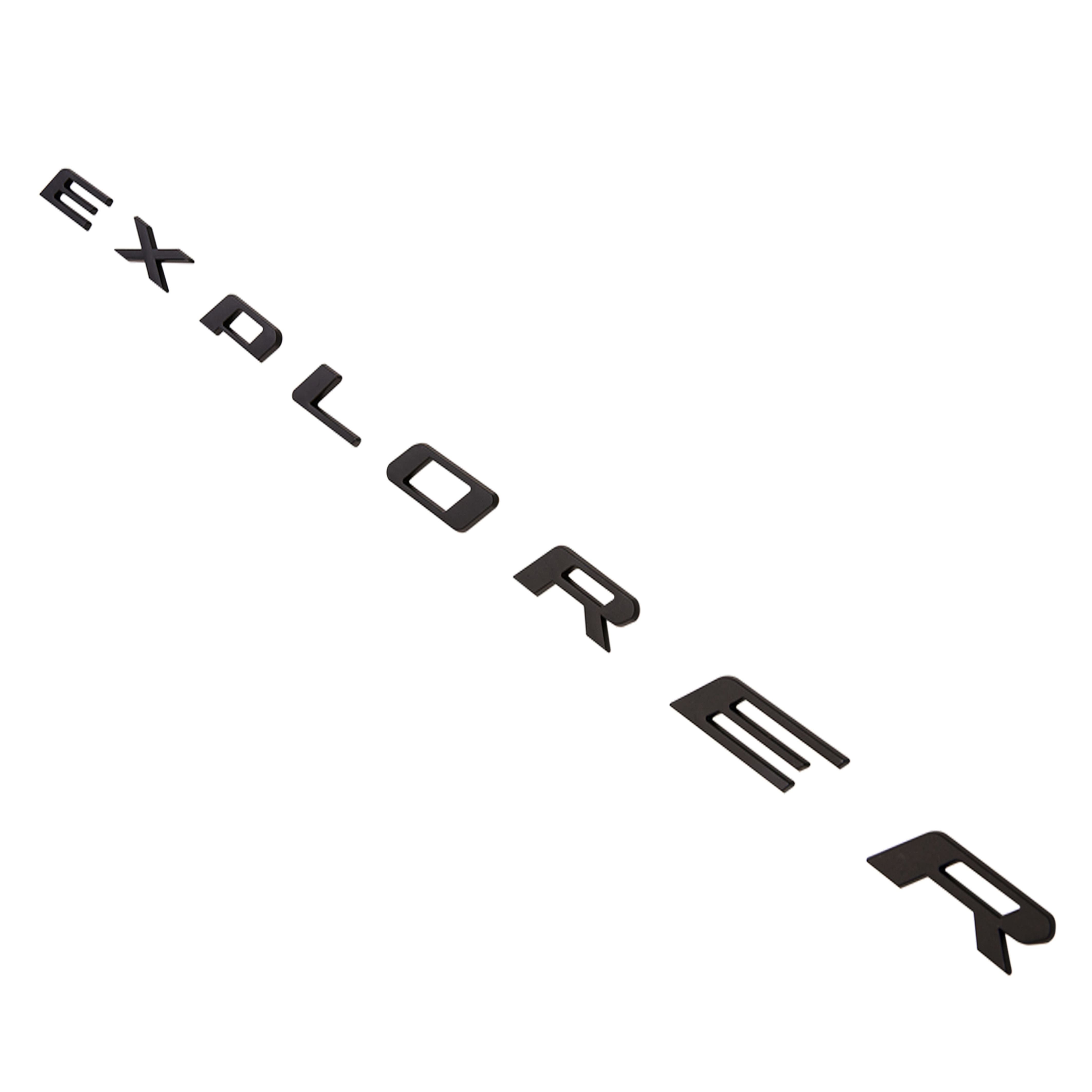 Ford Explorer 2011-2024 Front Hood Letters Emblems Badges 3D Raised Stickers Decals Matte Black