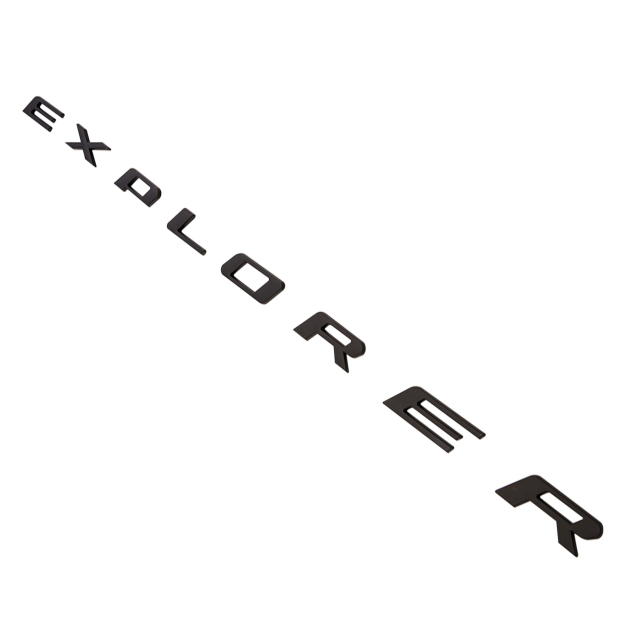 Ford Explorer 2011-2024 Front Hood Letters Emblems Badges 3D Raised Stickers Decals Matte Black