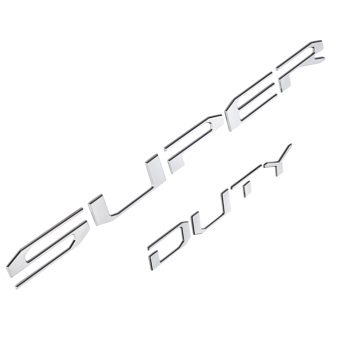 Ford F-250 F-350 Super Duty 2017-2019 Rear Tailgate Trunk Lid Inserts Letters Emblems Badges 3D Raised Stickers Decals Matte Black