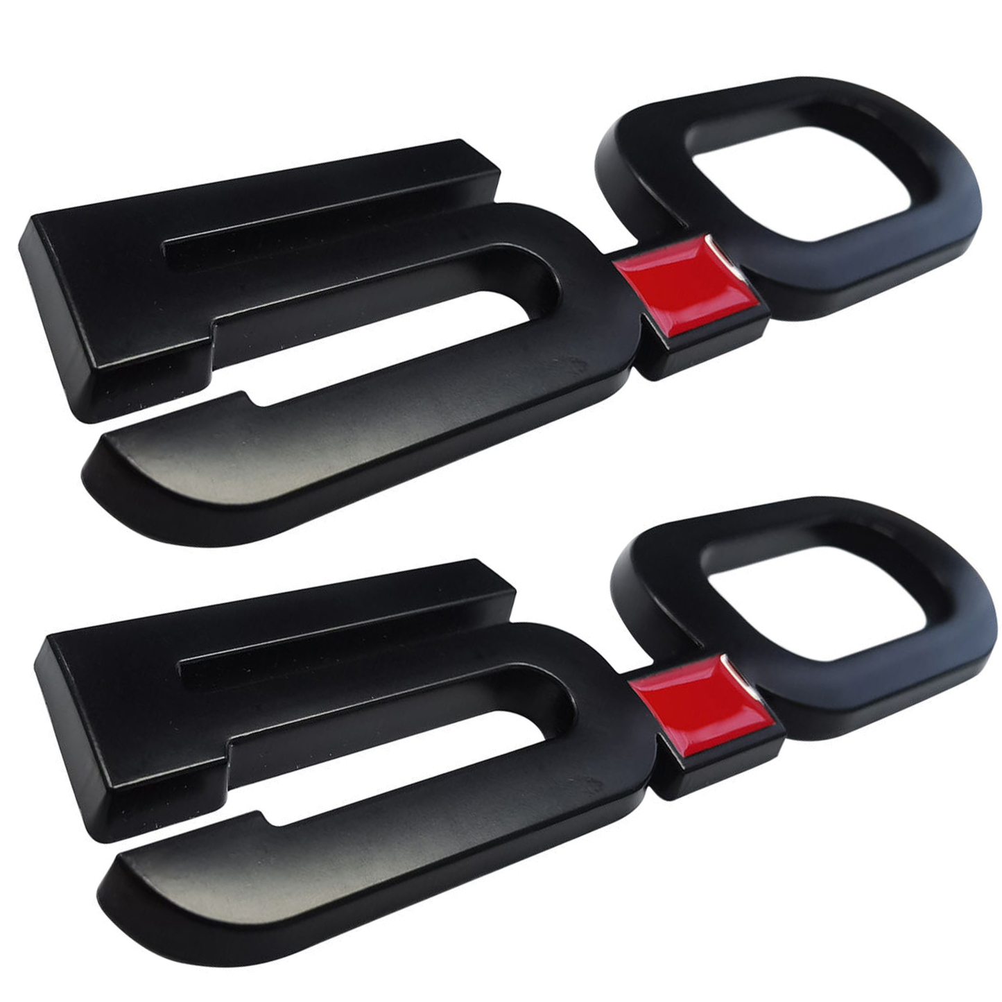 Ford Mustang 2015-2020 GT 5.0 Side Fender Emblems Badges Nameplate 3D Stickers Decals Matte Black 2PCS SET  