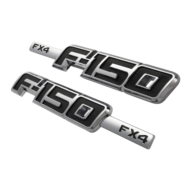 Ford F-150 FX4 2009-2014 Drivers Side Fender emblems Badges Door Letters 3D Raised Sticker Decal Nameplate 2PCS SET