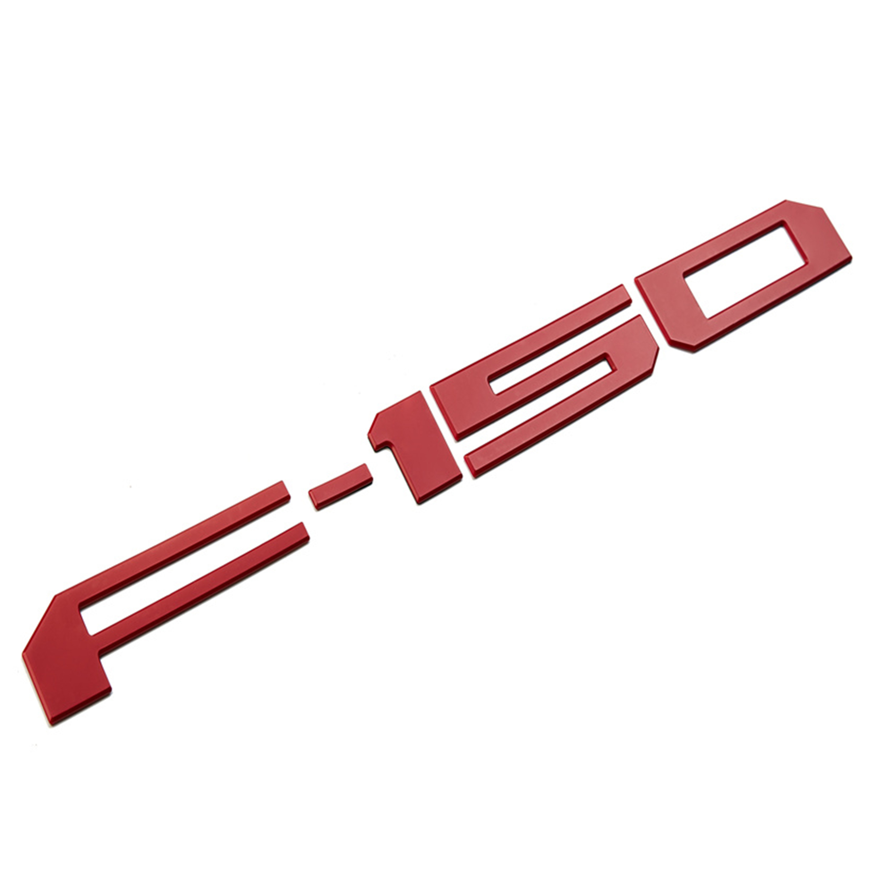 Ford F-150 2018-2020 Rear Tailgate Inserts Letters Trunk Lid emblems Badges 3D Stickers Decals Nameplate All Red