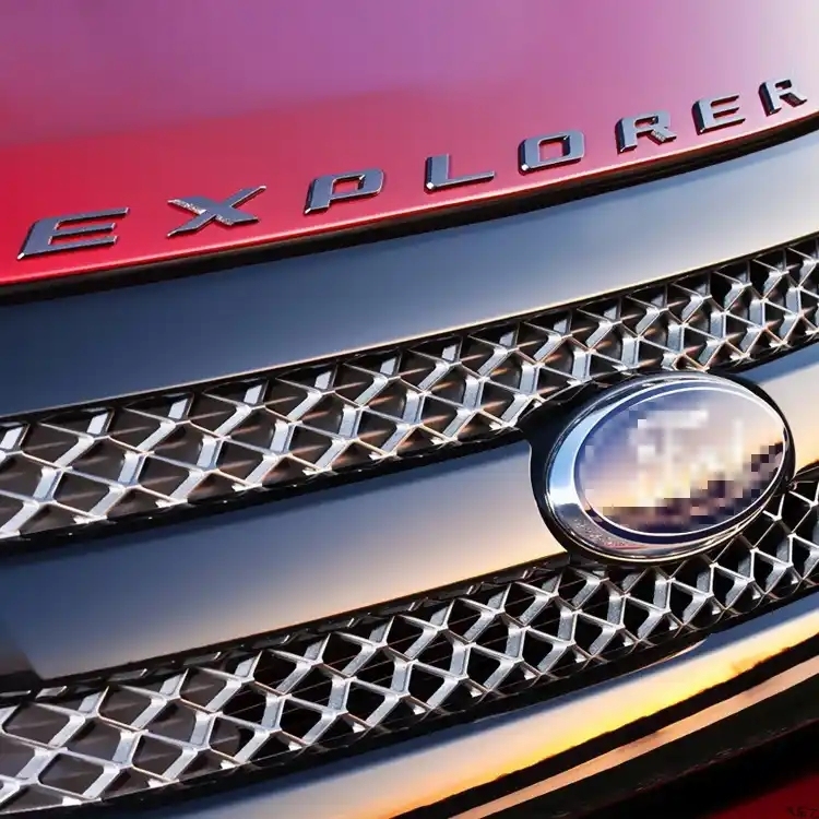 2011-2024 Explorer Front Hood Letters ABS Gloss Black Ford 3D Raised Stickers Decals