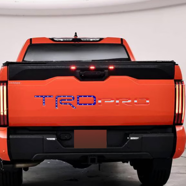 2022–2025 Tundra TRD PRO Acrylic 3D Tailgate Insert Letter US Flag Toyota