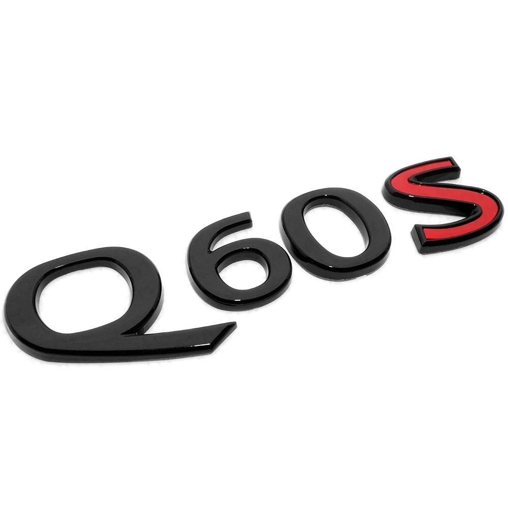 For 2014-2024 Infiniti Q60S ABS Rear Liftgate Letter Nameplate Gloss Black Infiniti 84894-5CH1B
