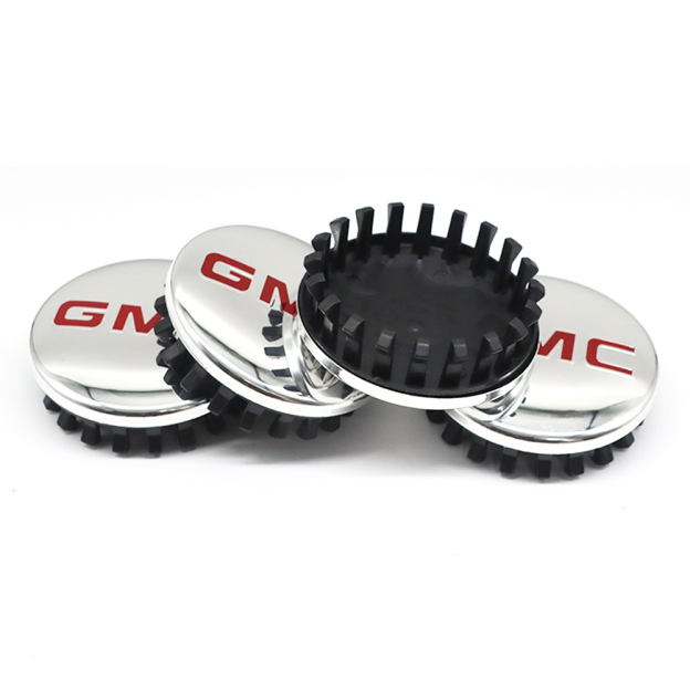 Chrome & Red 83mm Center Cap for GMC Sierra, Yukon & Chevrolet Silverado, Tahoe | OE# 22837060