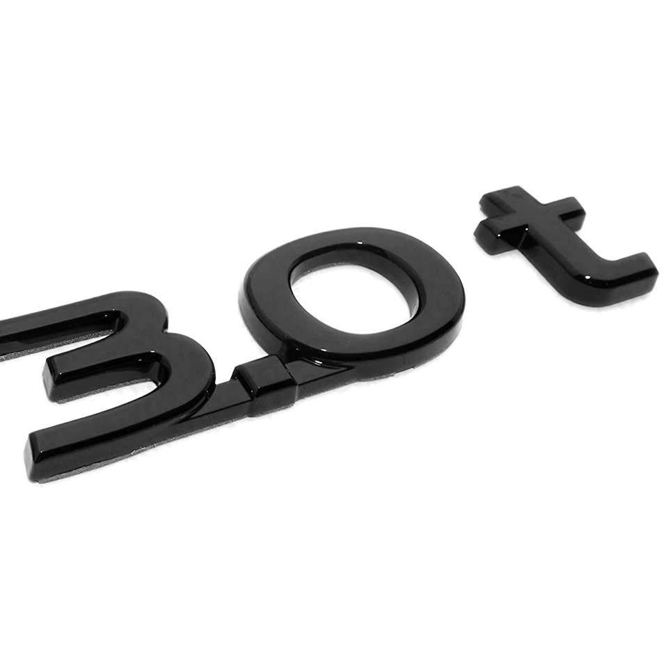 For 1982-2024 Nissan 1990-2024 Infiniti 3.0t ABS Left or Right Liftgate Letter Nameplate Gloss Black Infiniti 63890-4HK0A