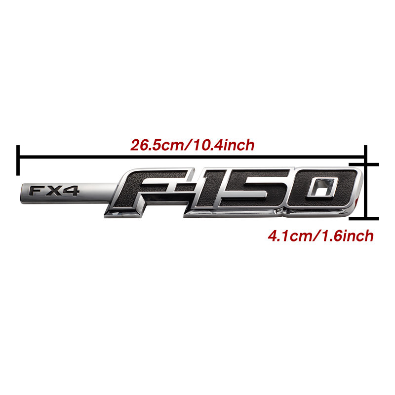 2x For F-150 XLT Left & Right 3D Side Fender Emblems 2009-2014 ABS Plastic Badge