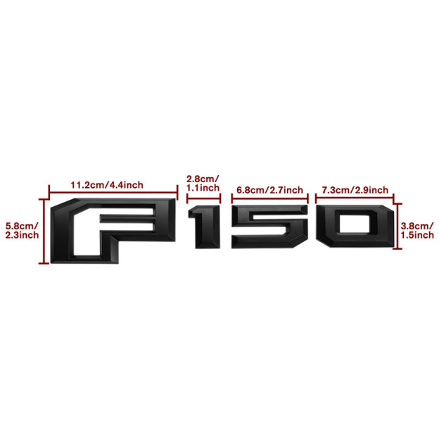 3D Tailgate Trunk Lid Badge for F-150 Emblem Rear Liftgate Replacement 2015-2017