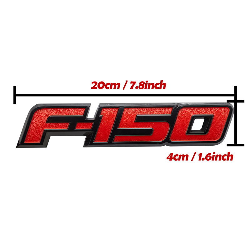 Tailgate Emblem Fit for F-150 2009-2022 Rear Trunk Badge Adhesive All Black Logo