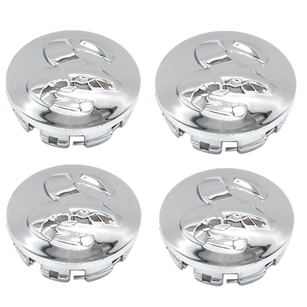 63MM Dodge RAM 1500 2013-2019 Wheel Center Caps Rim Center Hub Cover Chrome Silver 4PCS SET 