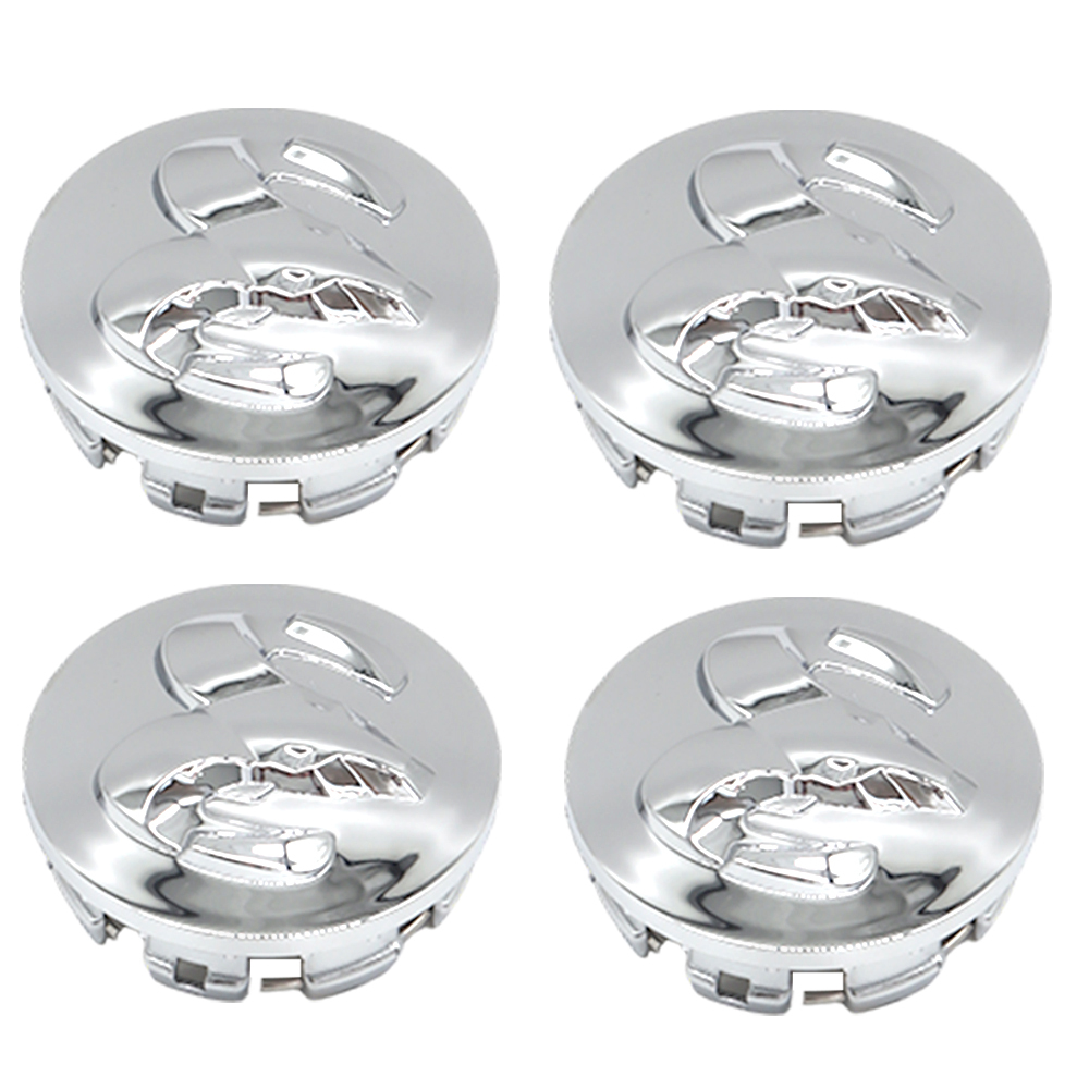 63MM Dodge RAM 1500 2013-2019 Wheel Center Caps Rim Center Hub Cover Chrome Silver 4PCS SET 