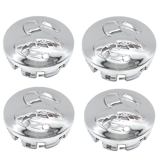 63MM Dodge RAM 1500 2013-2019 Wheel Center Caps Rim Center Hub Cover Chrome Silver 4PCS SET 