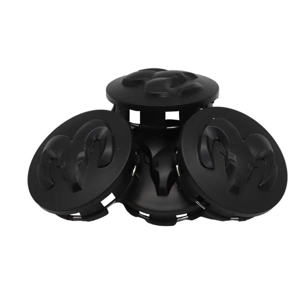 63MM Dodge RAM 1500 2013-2019 Wheel Center Caps Rim Center Hub Cover Matte Black 4PCS SET 