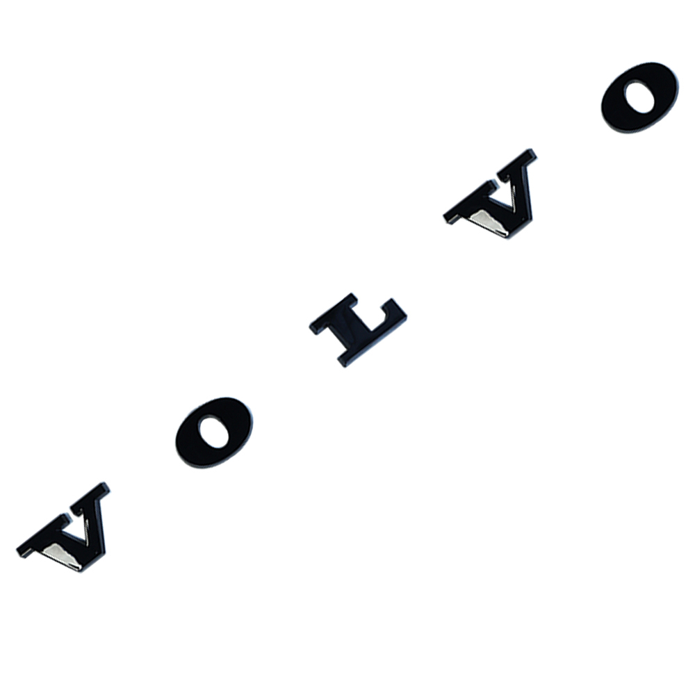 VOLVO Rear Tailgate Letters Trunk Lid Badge Nameplate Emblem Sport Gloss Black