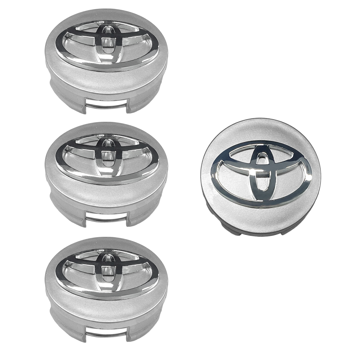 62mm Center Caps for Toyota Camry, Corolla, RAV4, Highlander (Set of 4)