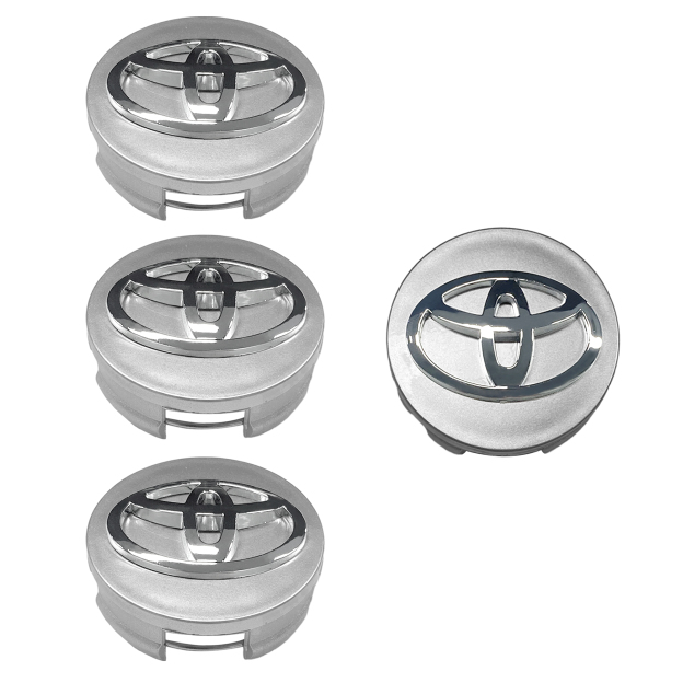 62mm Center Caps for Toyota Camry, Corolla, RAV4, Highlander (Set of 4)