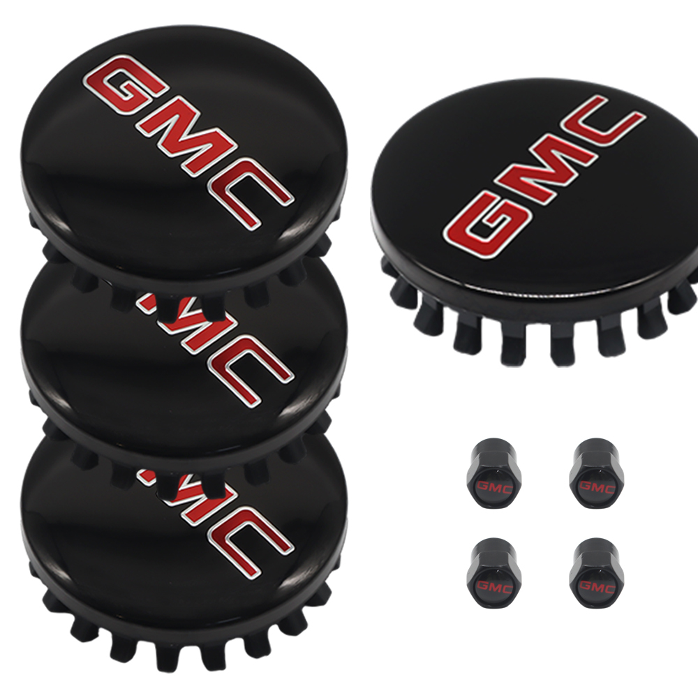  83mm Center Cap&Valve Caps  for GMC Sierra, Yukon & Chevrolet Silverado, Tahoe | OE# 22837060