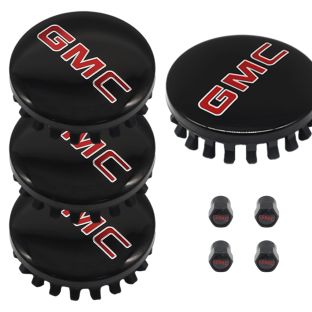  83mm Center Cap&Valve Caps  for GMC Sierra, Yukon & Chevrolet Silverado, Tahoe | OE# 22837060
