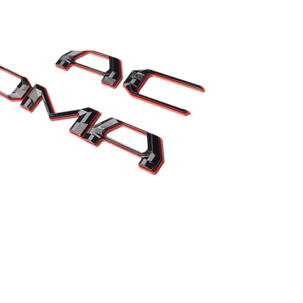 1 Set 2016-2023 Tacoma Abs Plastic Tailgate Letters Black Red Toyota 