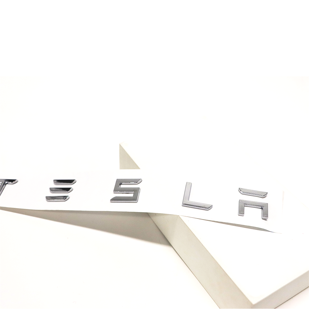 6Pcs Of Letters Tesla Model 3/X/Y/S ABS Plastic Tailgate Insert Letters Gloss Black
