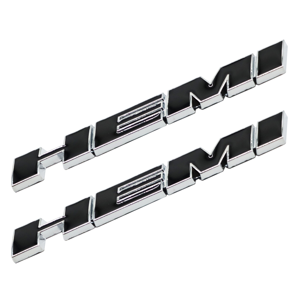 2Pcs 2011-2019  Charger Challenger Metal Hemi Badge Black Chrome Dodge 68085330AC
