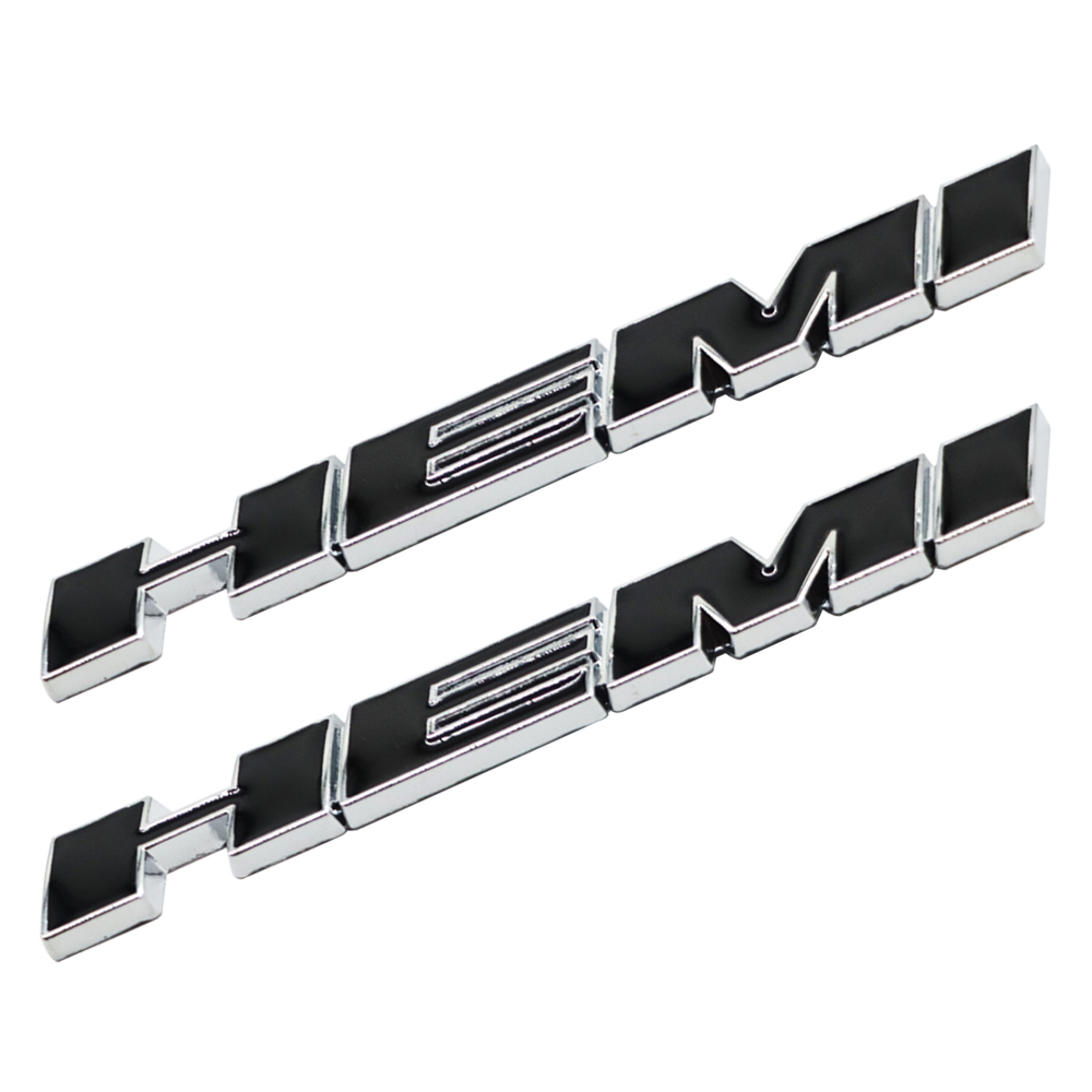 2Pcs 2011-2019  Charger Challenger Metal Hemi Badge Black Chrome Dodge 68085330AC