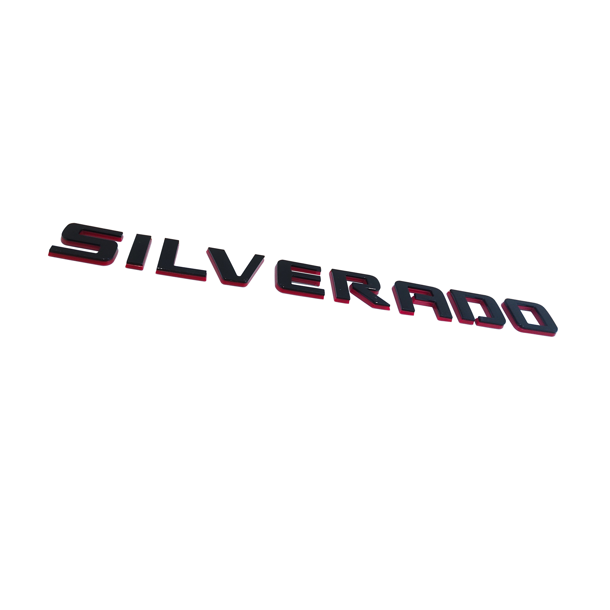 1pcs 2007-2018 Silverado 1500 2500 Plastic Door Side Tailgate Letters Black Red Chevrolet