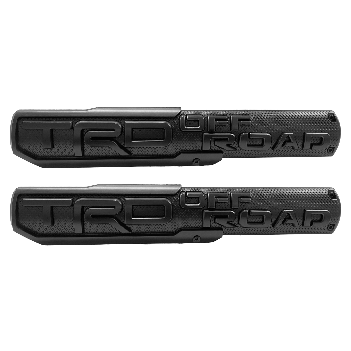 2PCS Tundra Tacoma 4Runner Plastic TRD SPORT Fender Side Emblem Sticker Matte Black Toyota