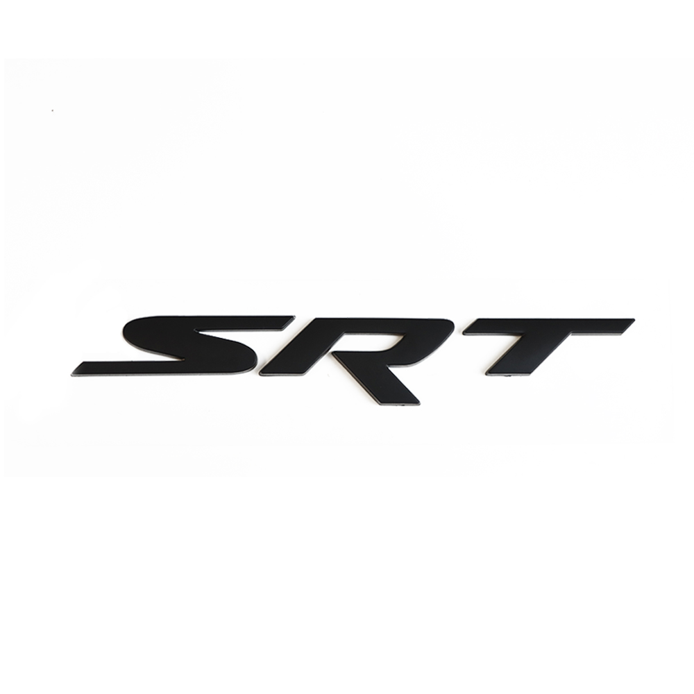 2011-2020 Grand Cherokee Rear ABS Plastic SRT Emblem Badge Matte Black