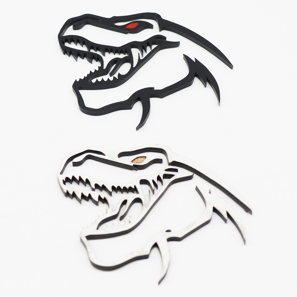 Universal RAM 1500 2500 3500 T-REX Dinosaur Head Black Badge Dodge