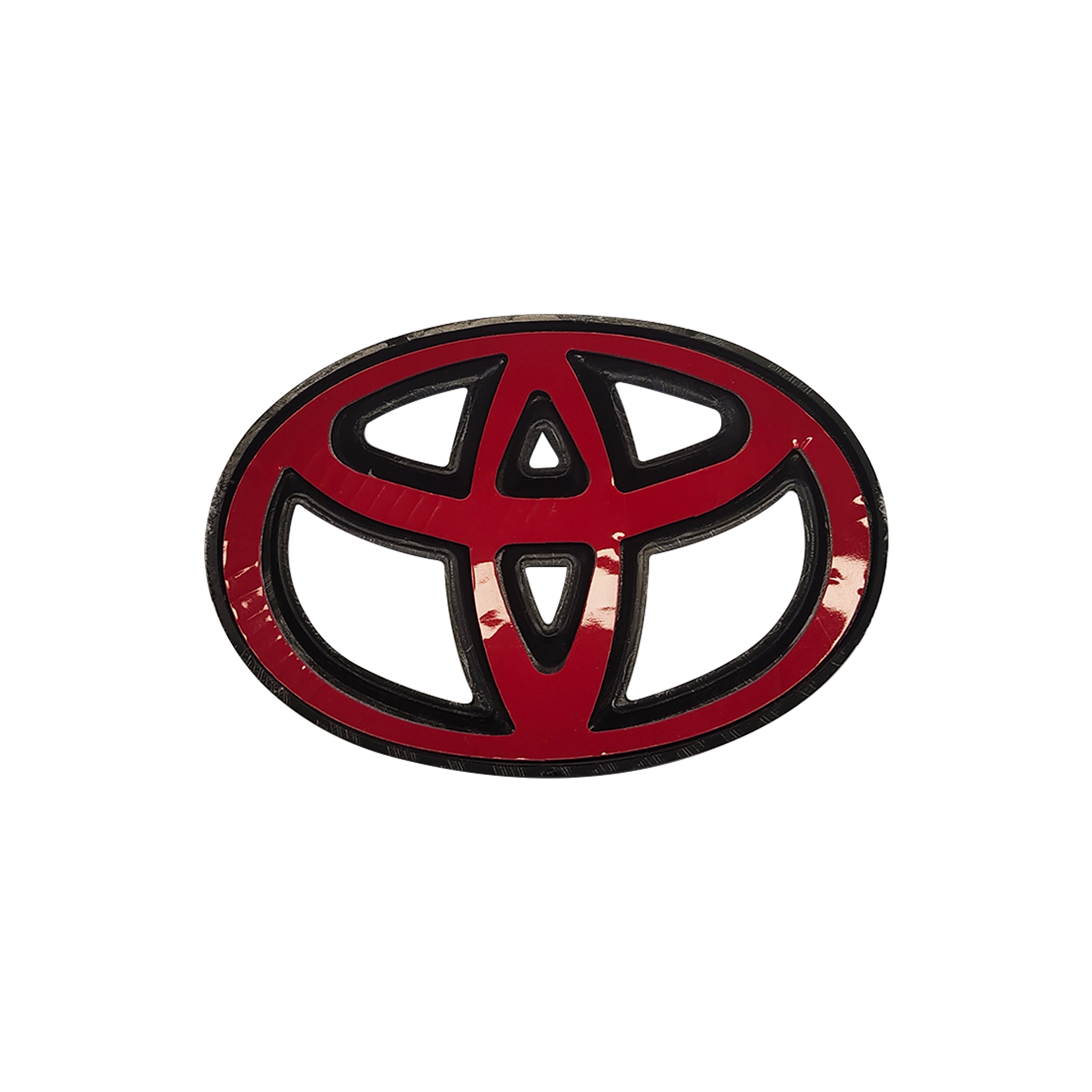 1PC 2000-2021 Tacoma 4runner Tundra Plastic Steering Wheel Emblem Overlay Protector Carbon Fiber Style Toyota 