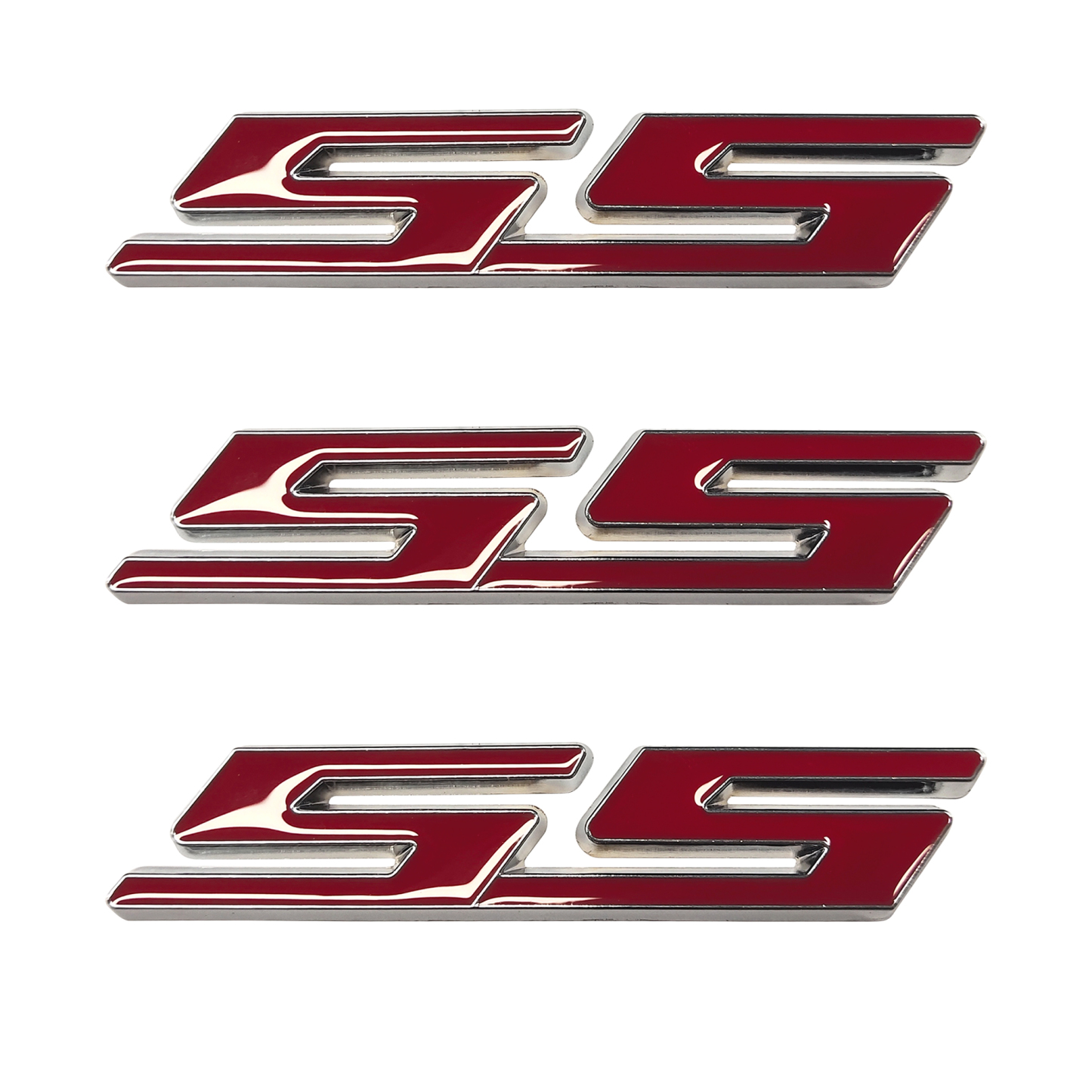 3PCS Camaro Cobalt Impala Zinc Alloy SS Door Side Trunk Badge Chevrolet