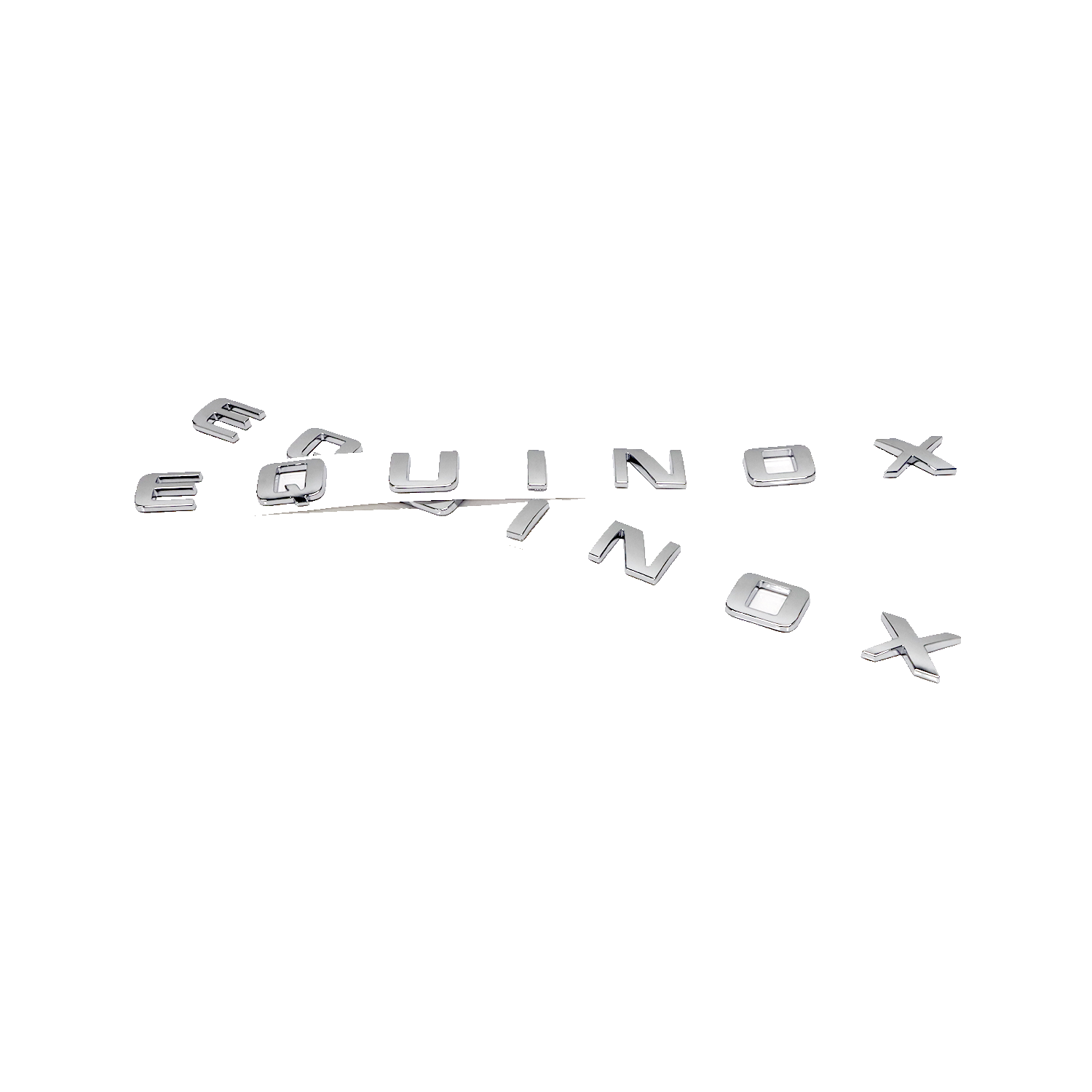 2PCS Equinox Plastic Front Left Right Door Letters Chrome Chevrolet 84569055 84121293