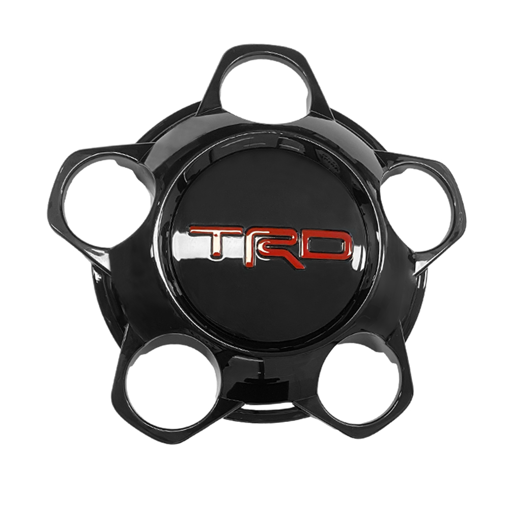 1PC 2014-2021 Tundra TRD Wheel Center Hub Cap Cover Red Letter Gloss Black 4260B-0C040