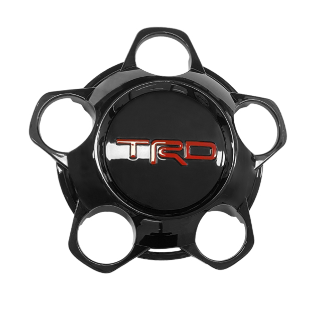 1PC 2014-2021 Tundra TRD Wheel Center Hub Cap Cover Red Letter Gloss Black 4260B-0C040