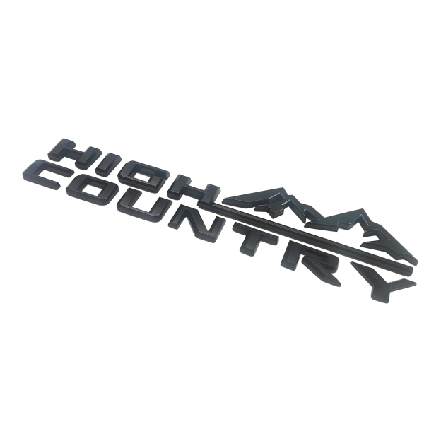 3PCS 2019-2023 Silverado Plastics High Country Fender Letter Matte Black Chevrolet 