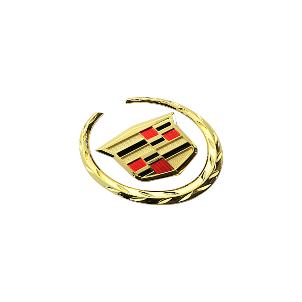 1Pc 2015-2018 ATS CTS SRX Plastic Rear Liftgate Adhesive Emblem Gold Cadillac