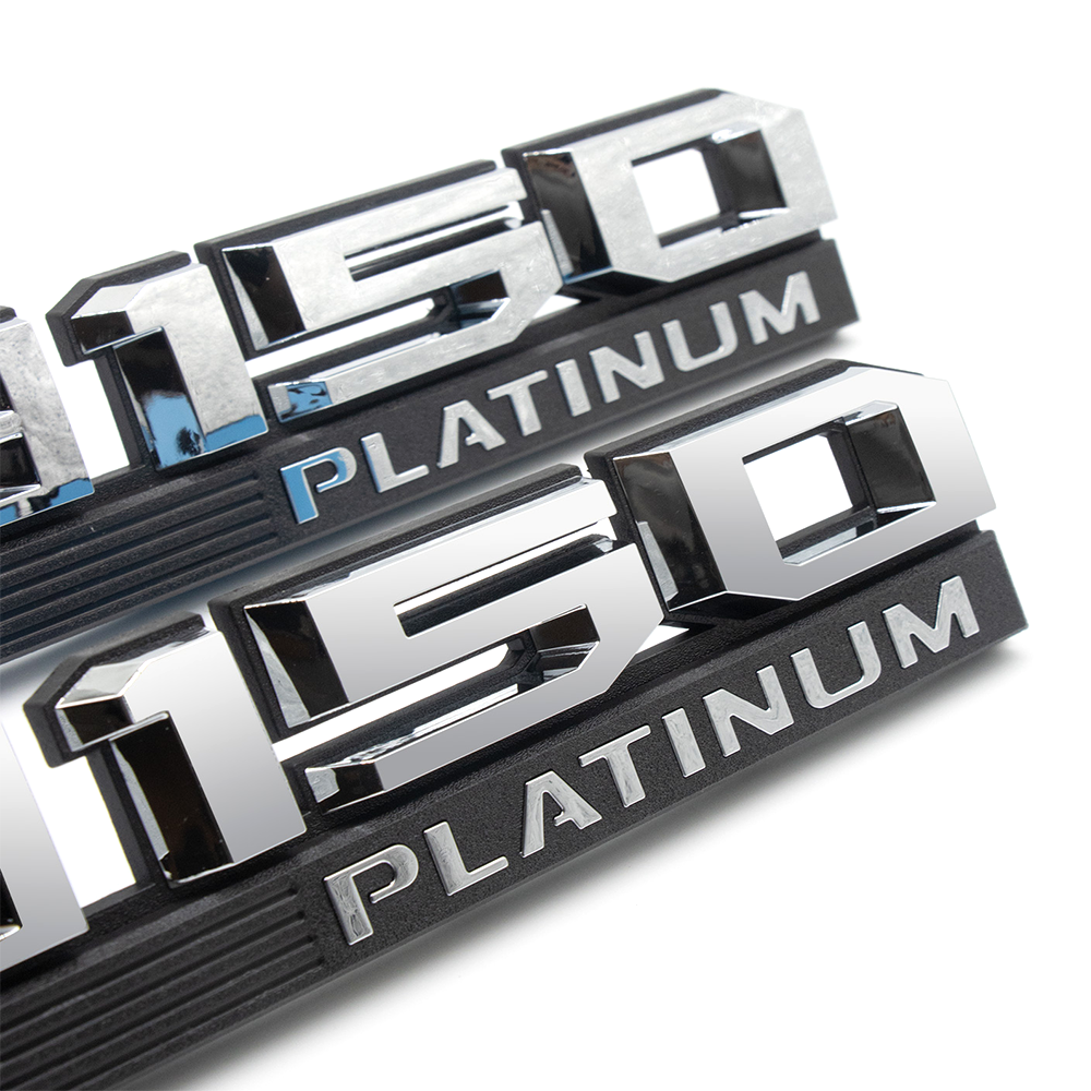 2pcs 2015-2020 For F150 Platinum Metal Side Fender Right Left Badge Nameplates Ford FL3Z-16720-C
