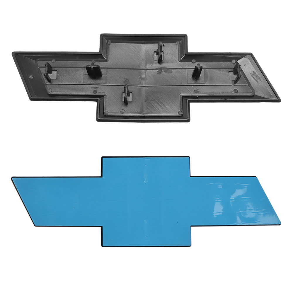 2015-2019 Silveado 1500 2500HD 3500HD ABS Plastic Front Rear Bowtie Emblem Gloss Black Chevrolet 23303574 22786435