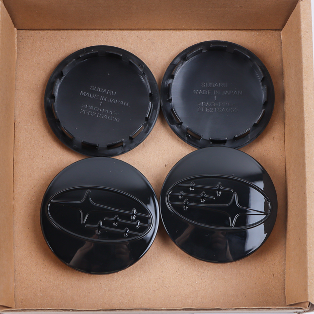 4Pcs 2012-2020 Crosstrek Forester ABS Plastic Wheel Center Caps Rims Gloss Black Subaru 28821SA030X